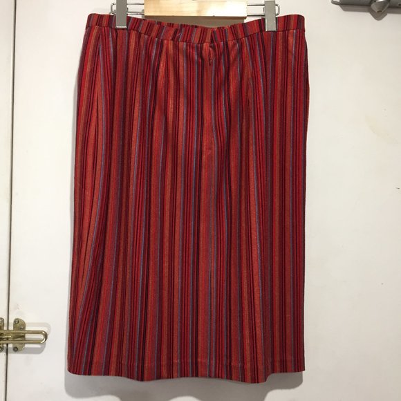 VINTAGE MIDI BELTED SKIRT SETS SIZE 40 - Picture 6 of 6